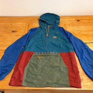 LL Bean Multi-Colored Parka- Water Resistant